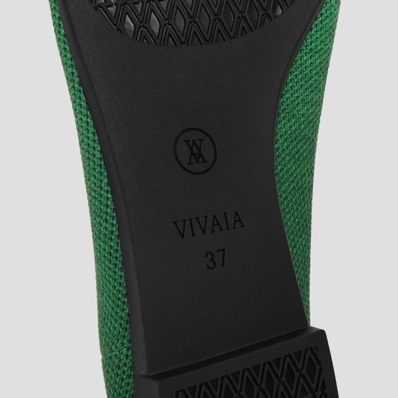 VIVAIA Forest Green Pointed-Toe Embordered Buckle Casual Flats Shoes Ena 2.0 - Picture 8 of 16